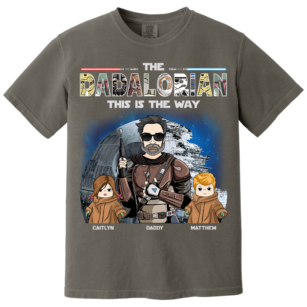 The Dadalorian This Is The Way - Personalized Shirt For Dad Vr3 Do98