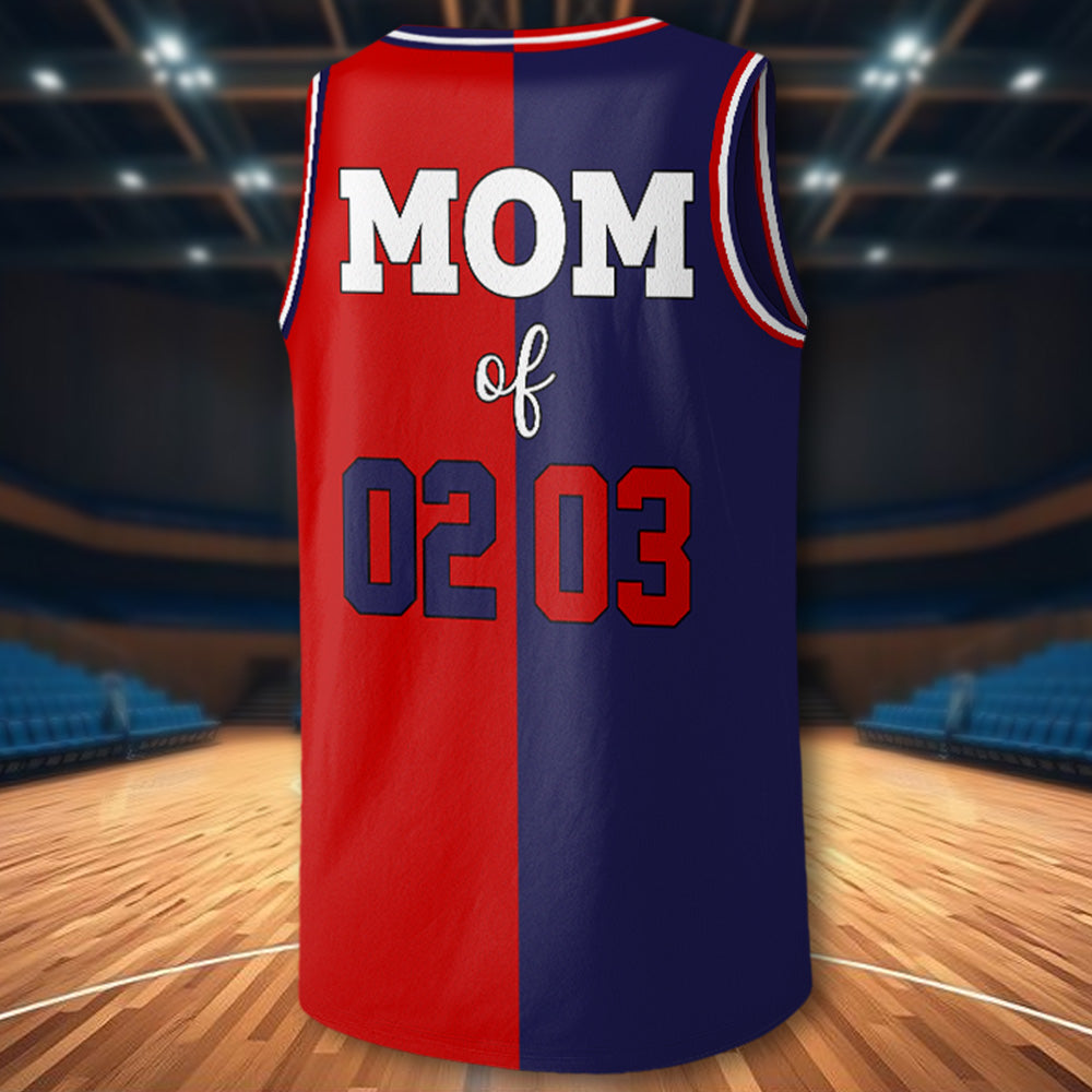 Custom Any Two Basketball Team, Personalized Photo Basketball Jersey, Gift For Basketball Lover T1807