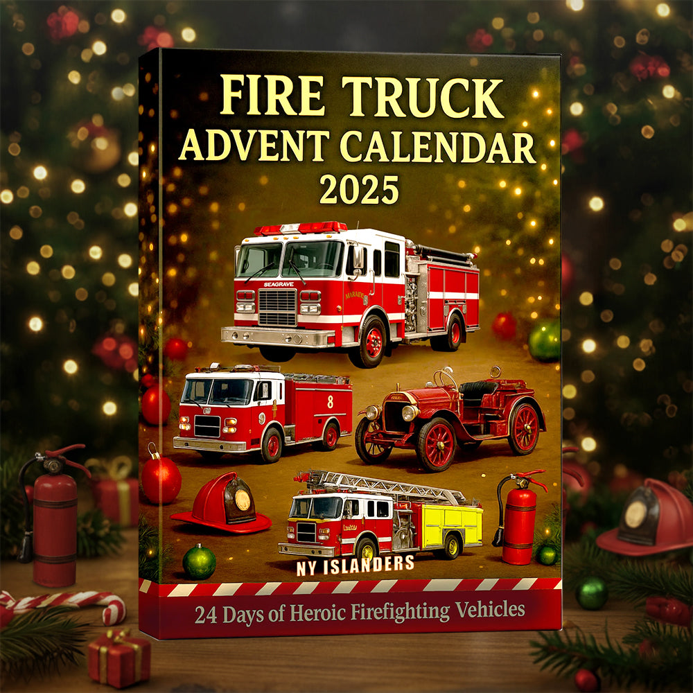 Fire Truck Christmas Advent Calendar For Firefighter Hv01