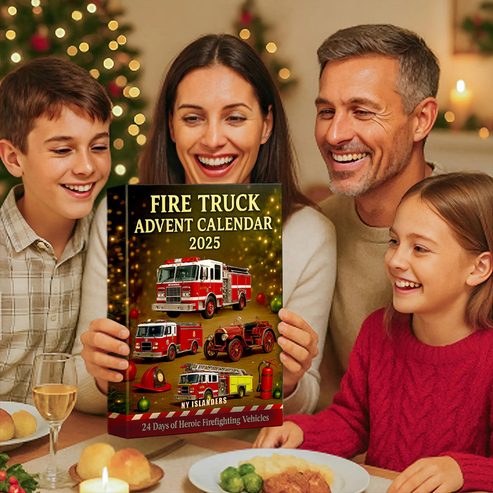 Fire Truck Christmas Advent Calendar For Firefighter Hv01