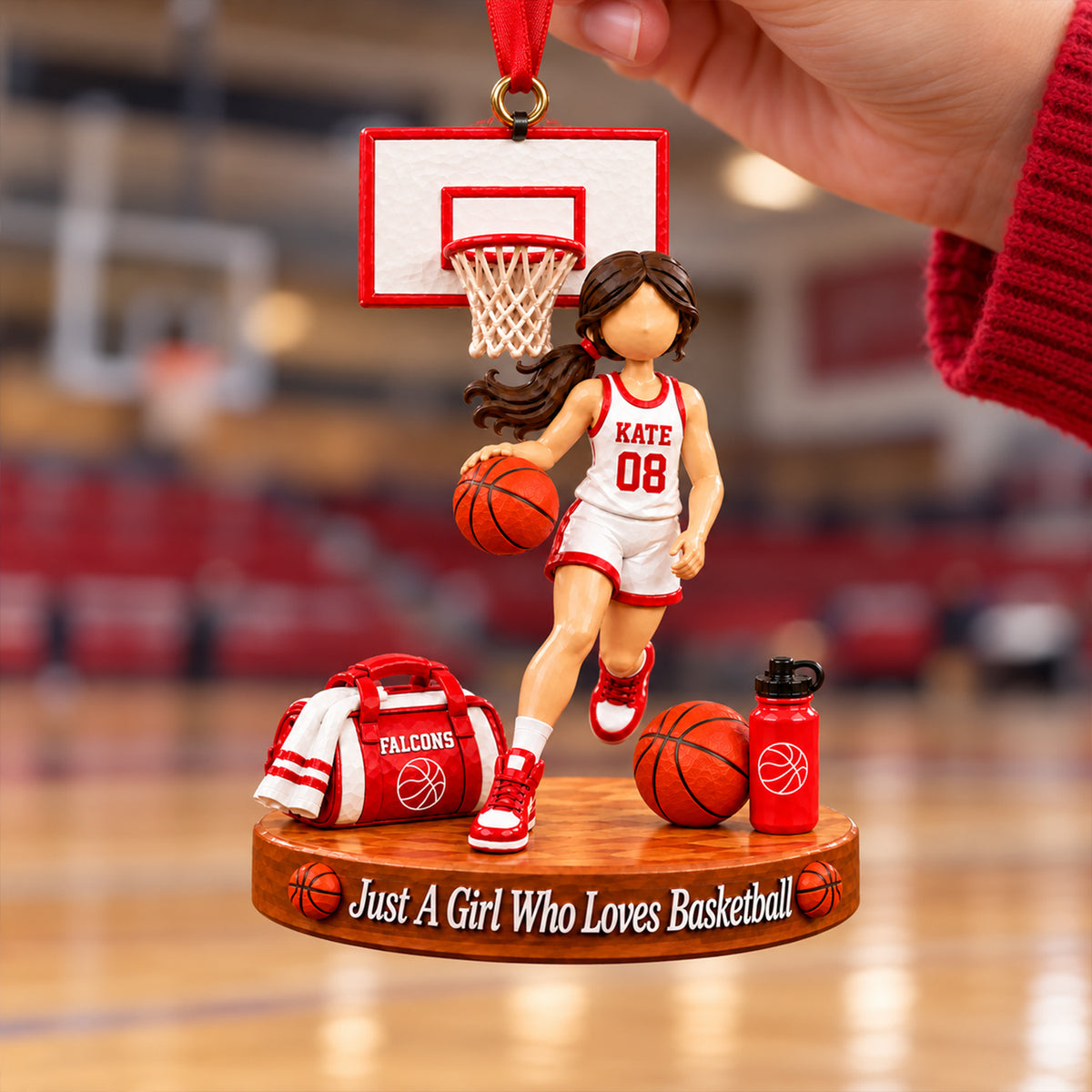 Just A Boy Who Loves Basketball,Personalized Basketball Boy Girl Christmas Ornament, Basketball Gift Na02 NV01 KL07