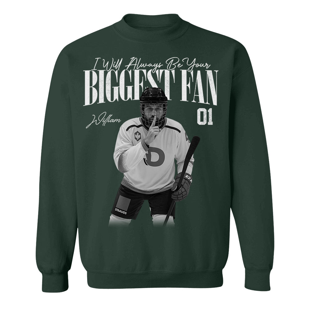 I'll Always Be Your Biggest Fan - Washed Tee Retro Bootleg Shirt For Ice Hockey Players NA02 Pt99