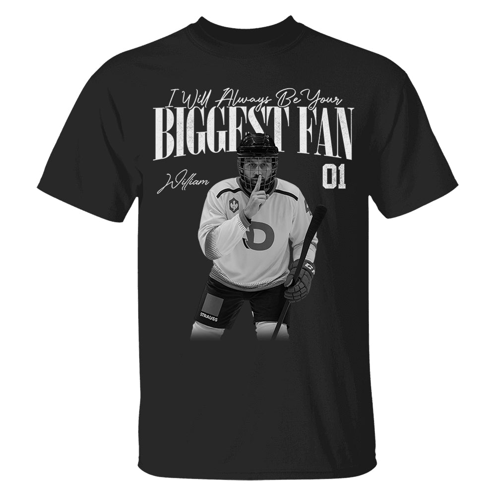 I'll Always Be Your Biggest Fan - Washed Tee Retro Bootleg Shirt For Ice Hockey Players NA02 Pt99