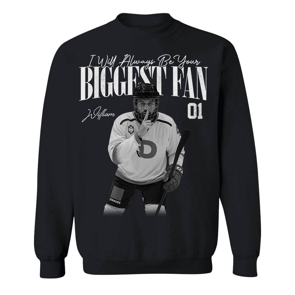 I'll Always Be Your Biggest Fan - Washed Tee Retro Bootleg Shirt For Ice Hockey Players NA02 Pt99