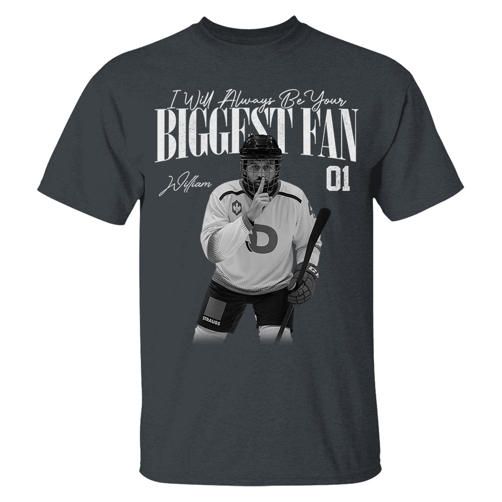 I'll Always Be Your Biggest Fan - Washed Tee Retro Bootleg Shirt For Ice Hockey Players NA02 Pt99