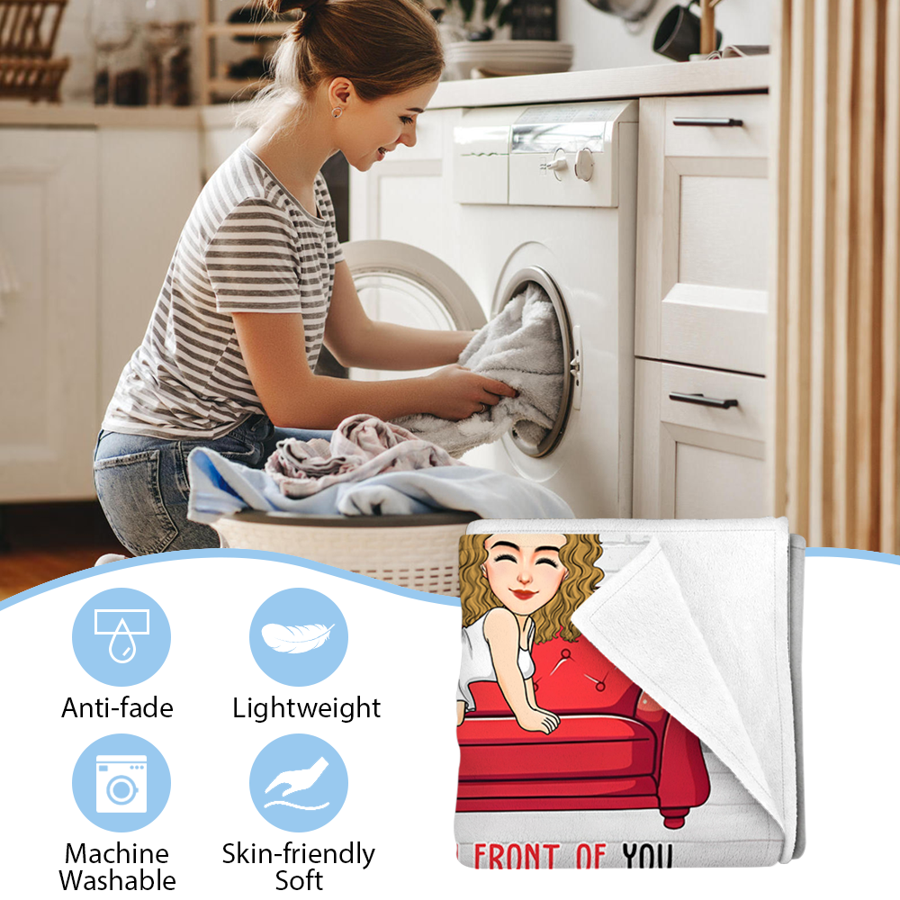 Naughty Couple I Promise To Always Be By Your Side - Personalized Blanket Pa00