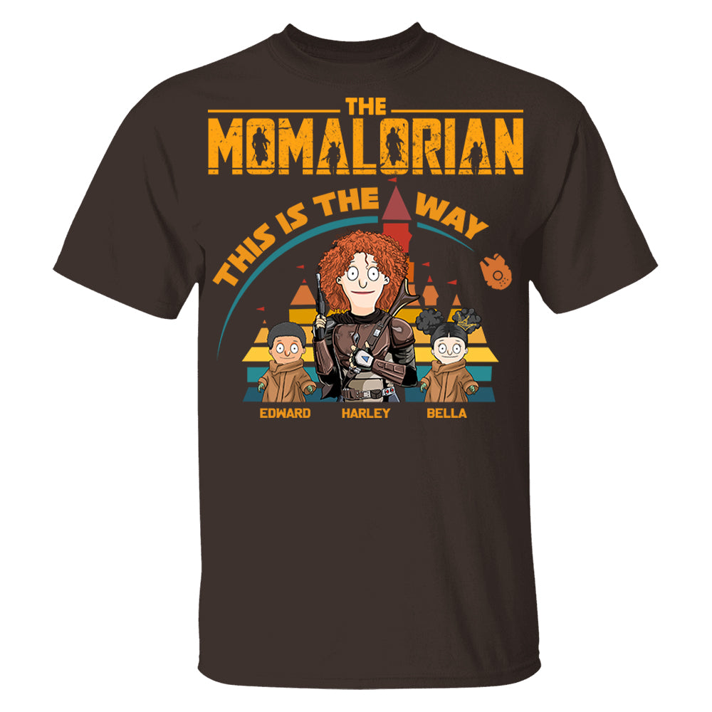 The Momalorian This Is The Way - Personalized Shirt For Mom Dad Pt99