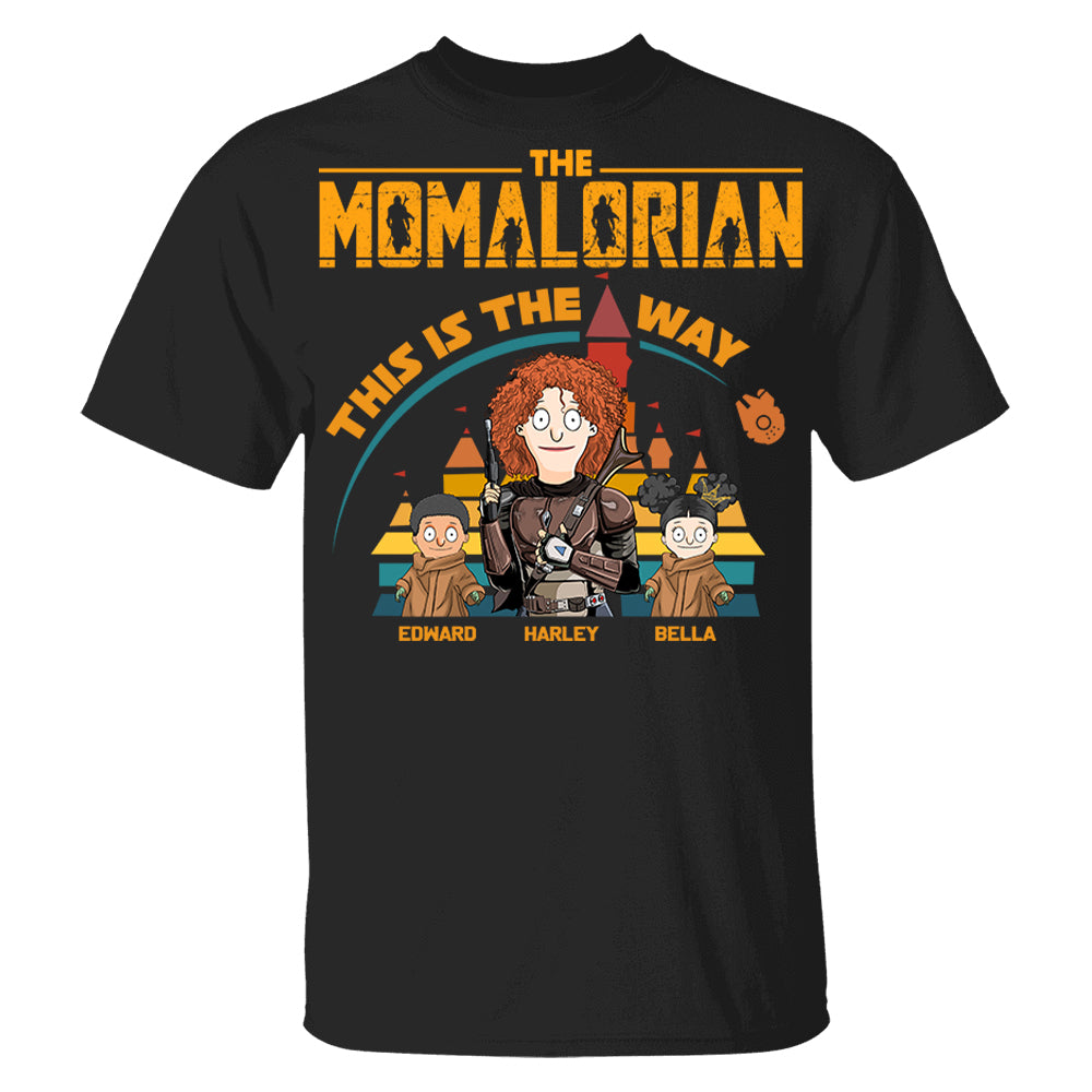The Momalorian This Is The Way - Personalized Shirt For Mom Dad Pt99
