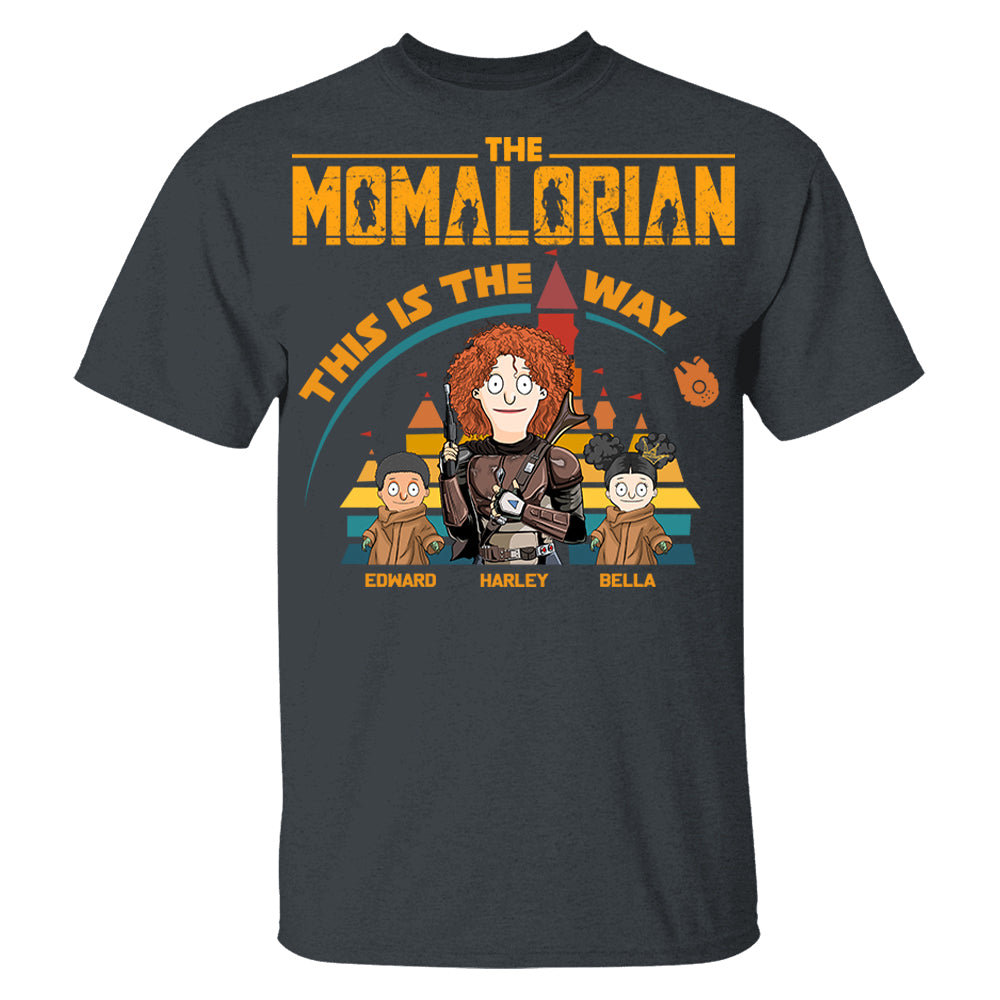 The Momalorian This Is The Way - Personalized Shirt For Mom Dad Pt99