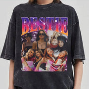 Custom Bestie Bootleg Shirt 90s Vintage Bootleg Custom Face Personalized T Shirt - Custom Photo Bestie, Best Friend Birthday Bootleg Funny BFF 90s Vintage