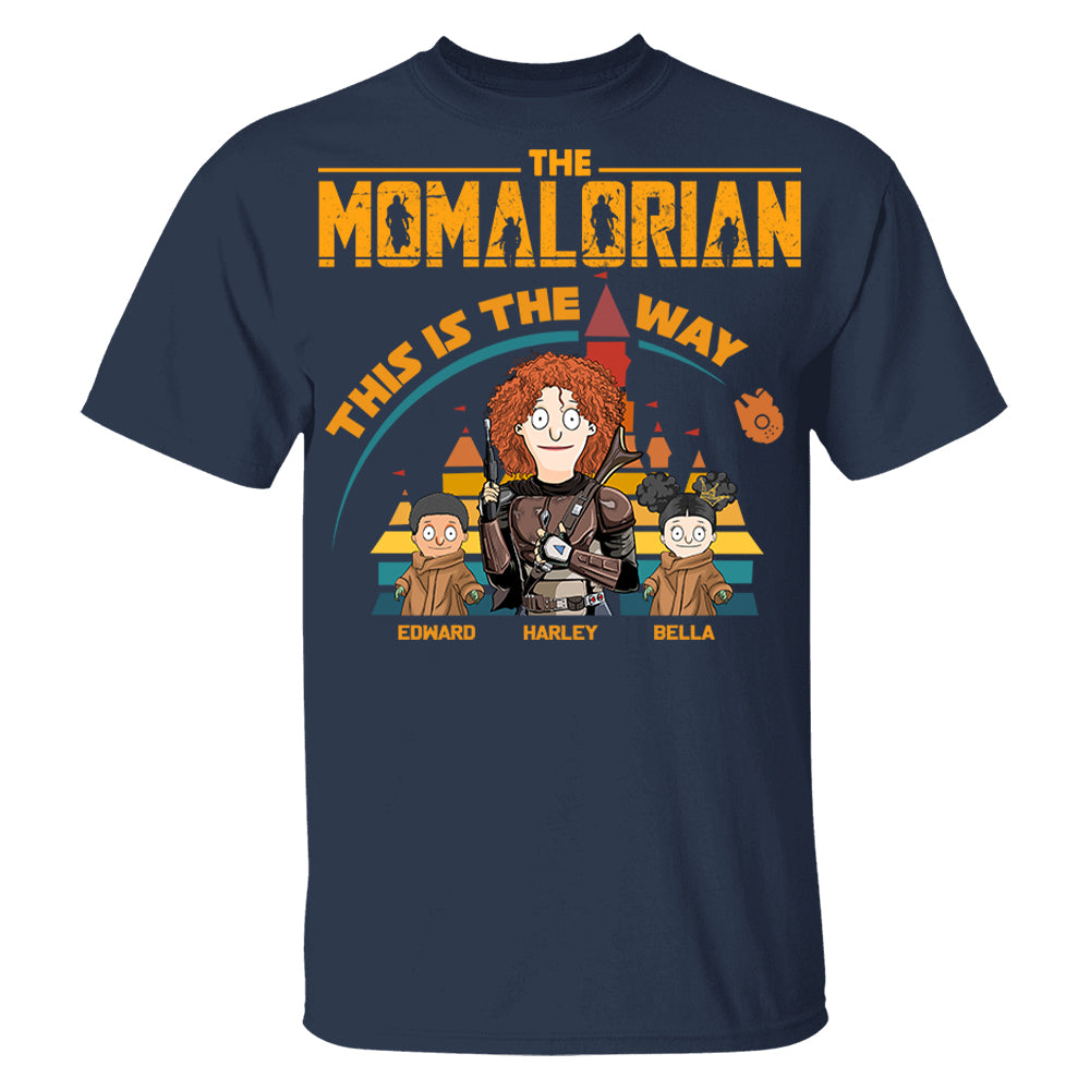 The Momalorian This Is The Way - Personalized Shirt For Mom Dad Pt99