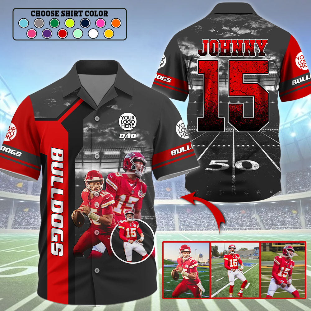 Football Hawaiian Shirt -  Custom Photo All Over Print Shirt For Football Lovers And Family NA04 Pt99