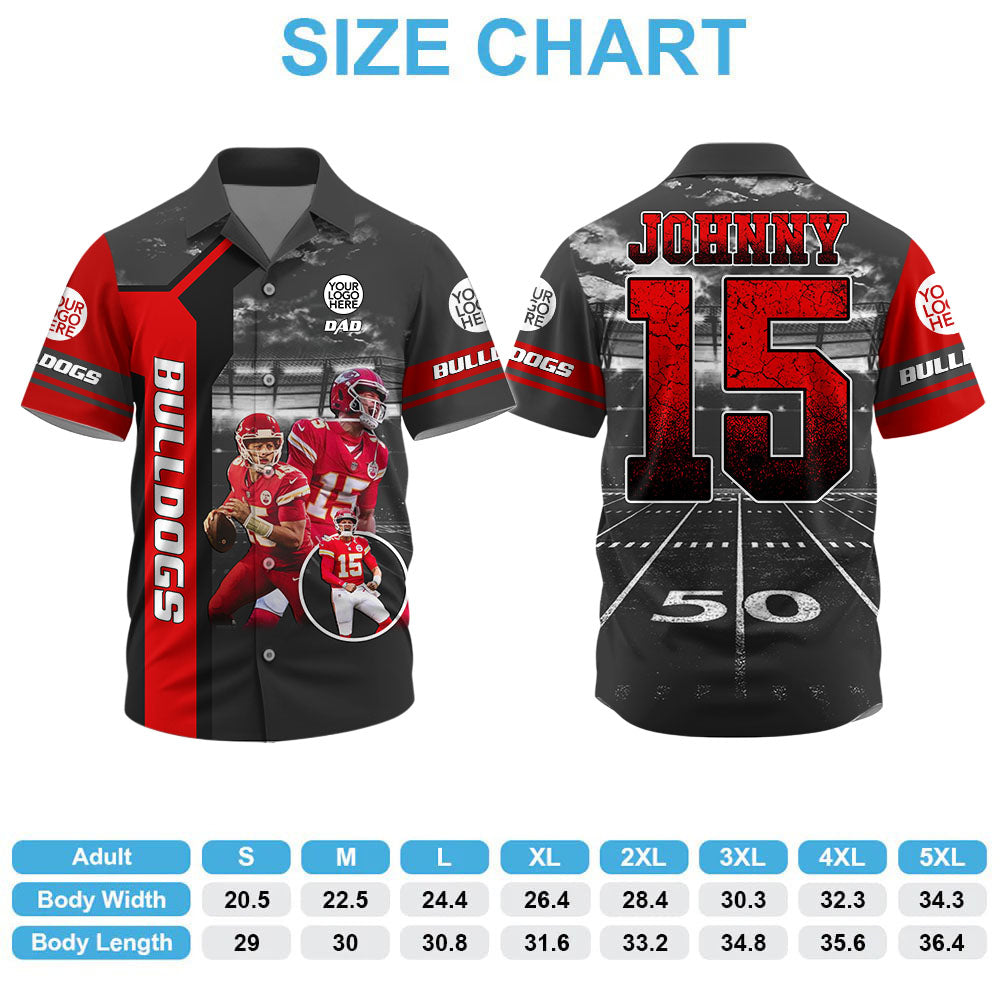 Football Hawaiian Shirt -  Custom Photo All Over Print Shirt For Football Lovers And Family NA04 Pt99
