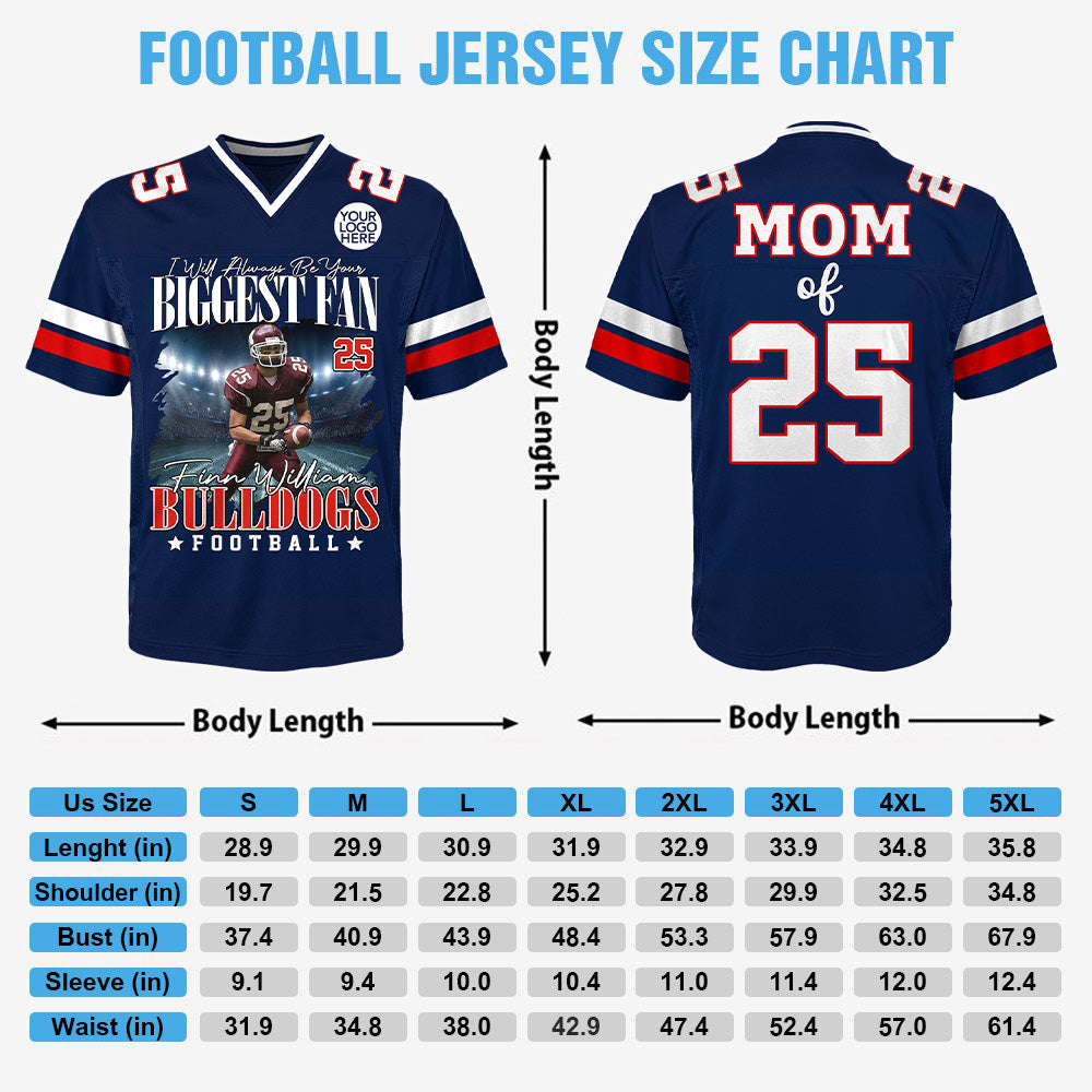 Personalized Football Game Day Football Jersey Custom Photo, Custom Team Name, Gift For Football Lovers, Gift For Football Player MI209 Hv01