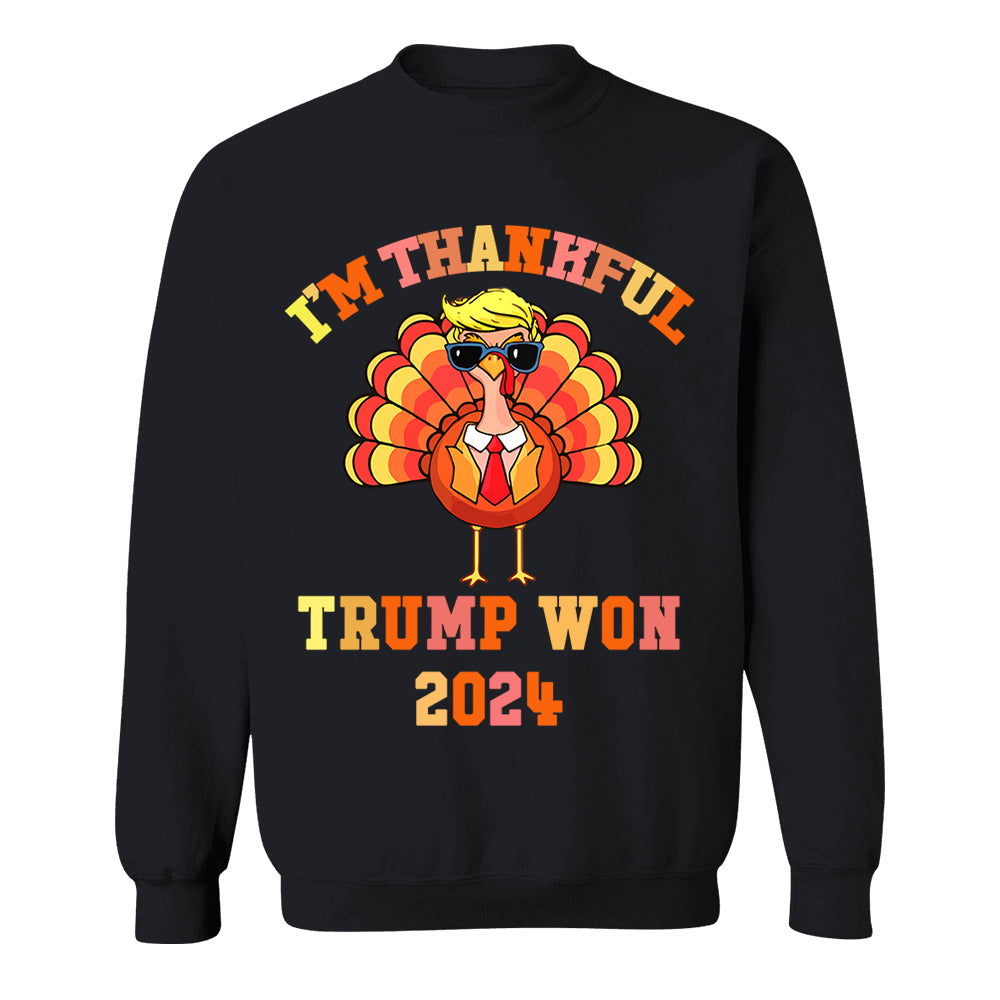 Make Thanksgiving Great Again I'm Thankful Trump Won Thanksgiving Shirts Nh00
