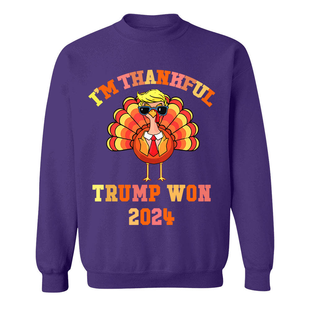 Make Thanksgiving Great Again I'm Thankful Trump Won Thanksgiving Shirts Nh00