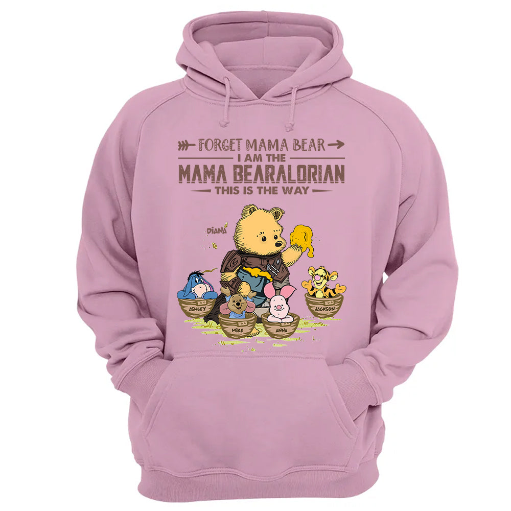 Forget Mama Bear - The Mama Bearalorian This Is The Way - Personalized Shirt For Mom Custom Nickname With Kids Gift