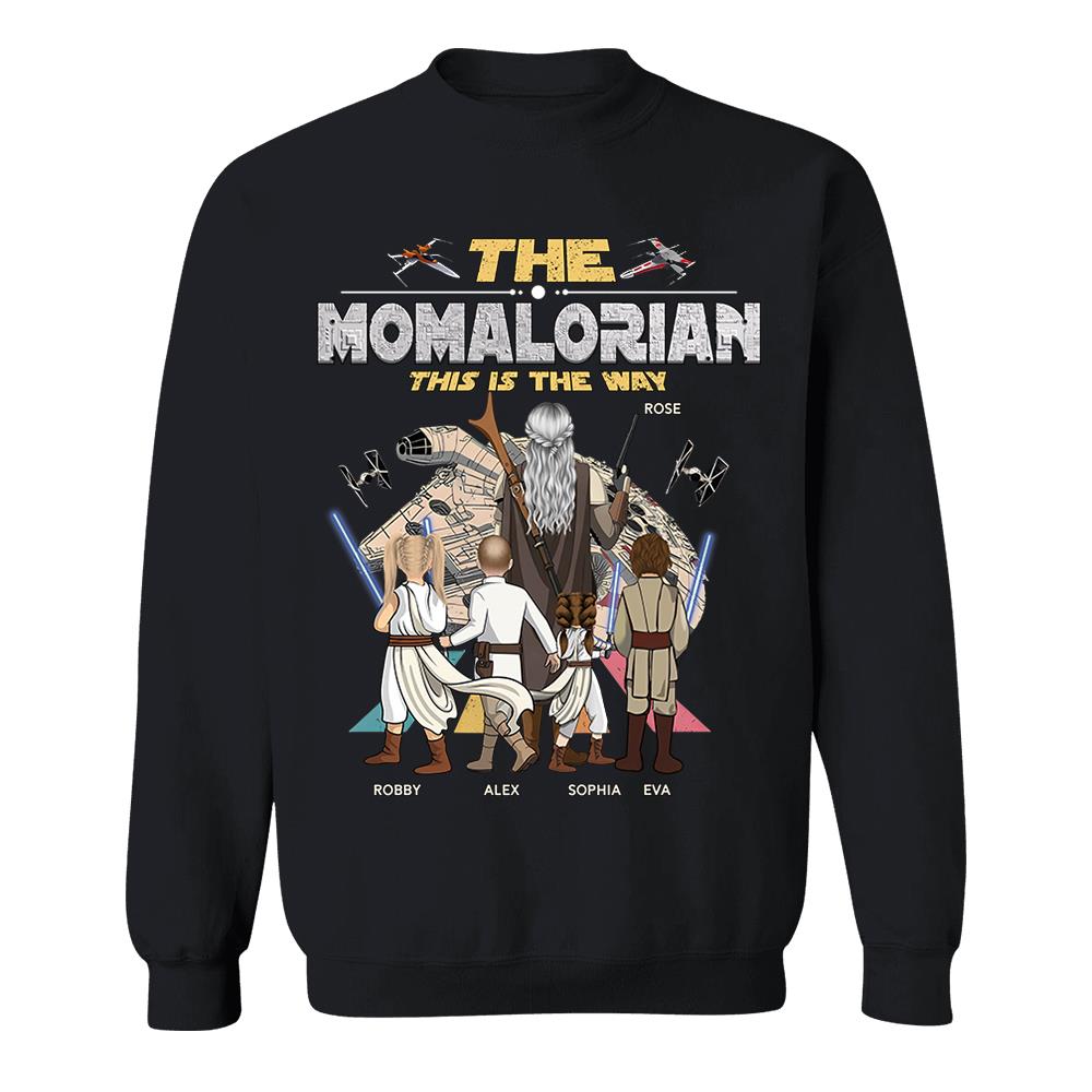 The Momalorian This Is The Way - Personalized Shirt - Gift For Mom, Mother's Day T1807 Nh00