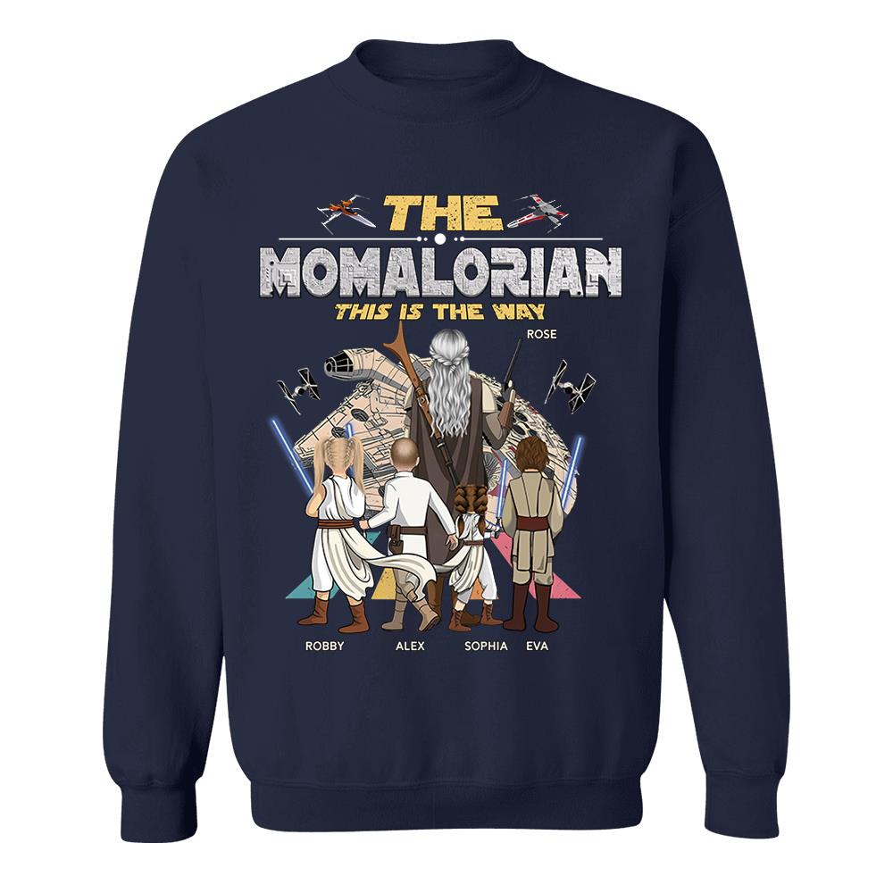 The Momalorian This Is The Way - Personalized Shirt - Gift For Mom, Mother's Day T1807 Nh00