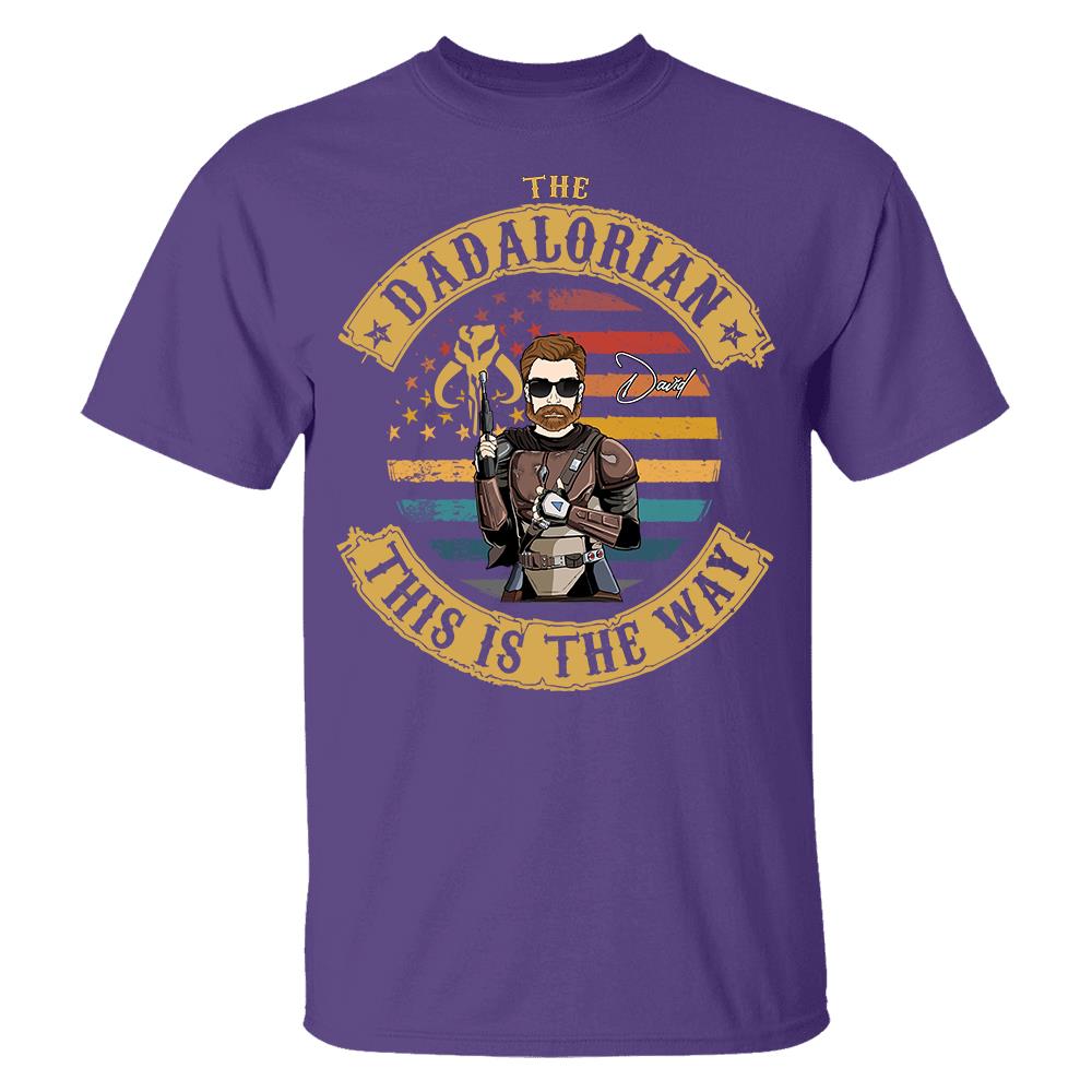 The Dadalorian This Is The Way - Personalized Shirt Custom Nickname Gift For Dad T1807 Hv01