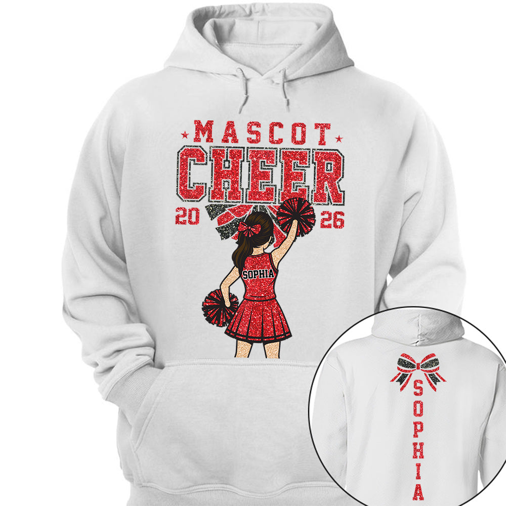 Personalized Cheerleader Shirt - Custom Cheer Team Name T-Shirt, Cheer Game Day Shirt for Mom Na02 VH01