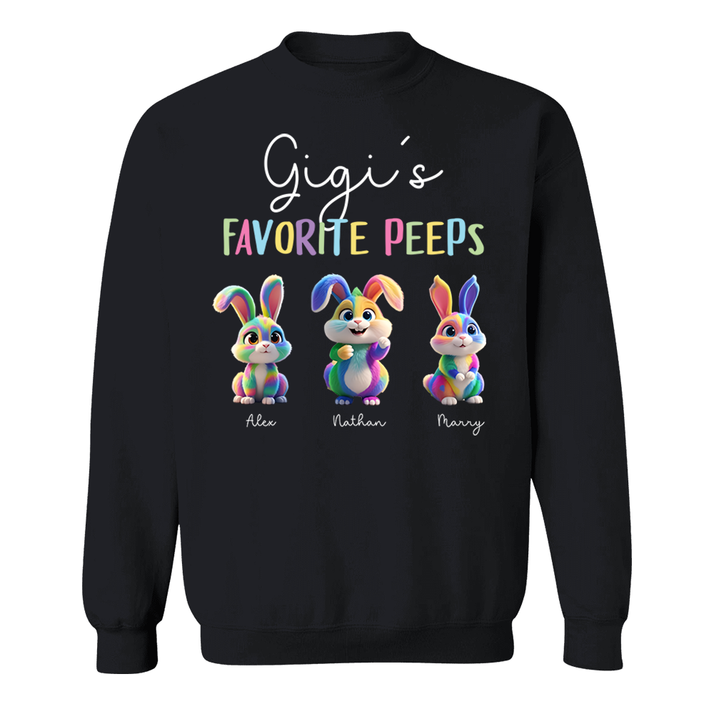 Gigi's Favorite Peeps - Personalized Easter Day Shirt Pa00