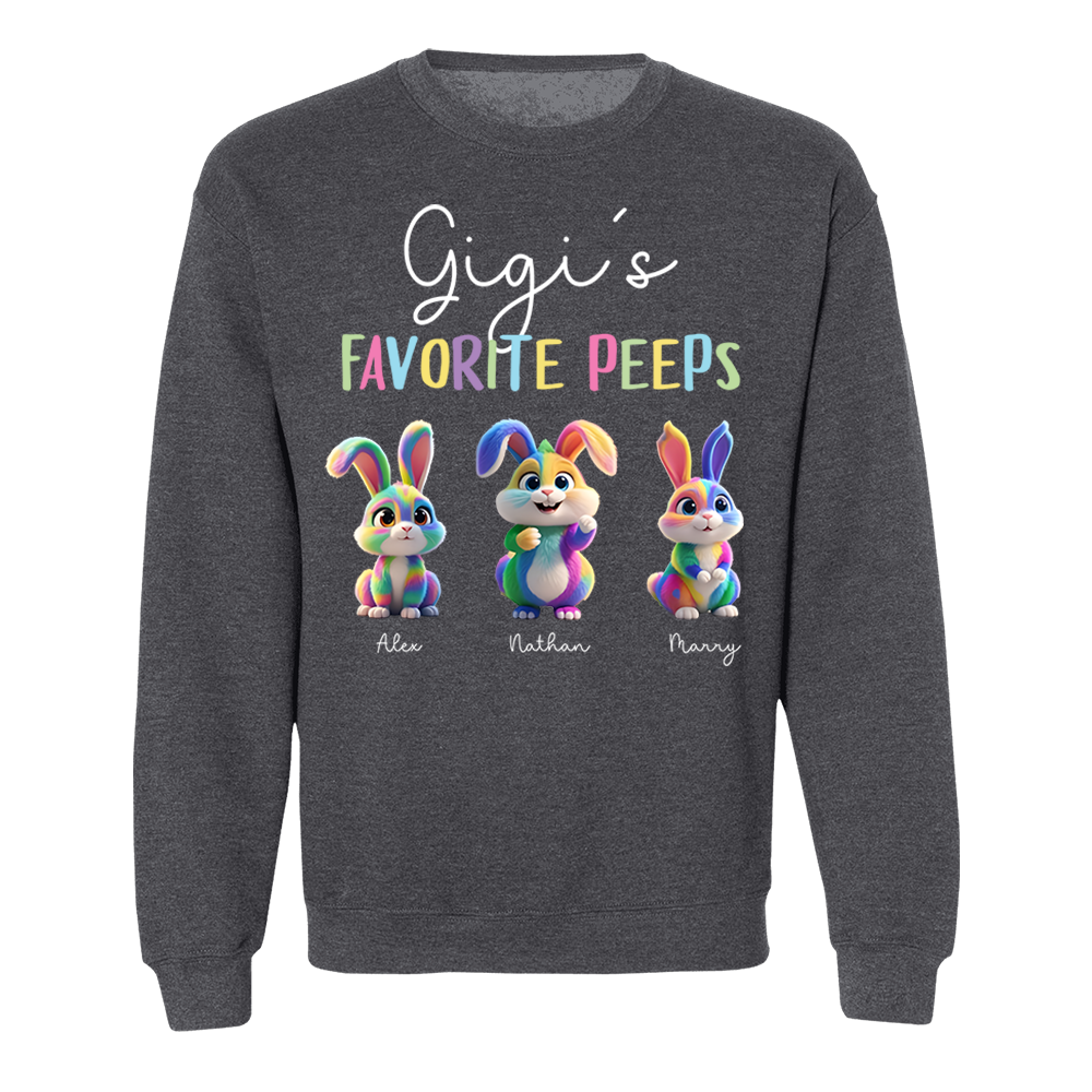 Gigi's Favorite Peeps - Personalized Easter Day Shirt Pa00