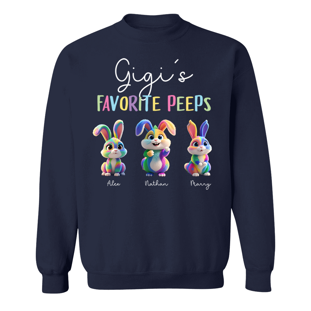 Gigi's Favorite Peeps - Personalized Easter Day Shirt Pa00