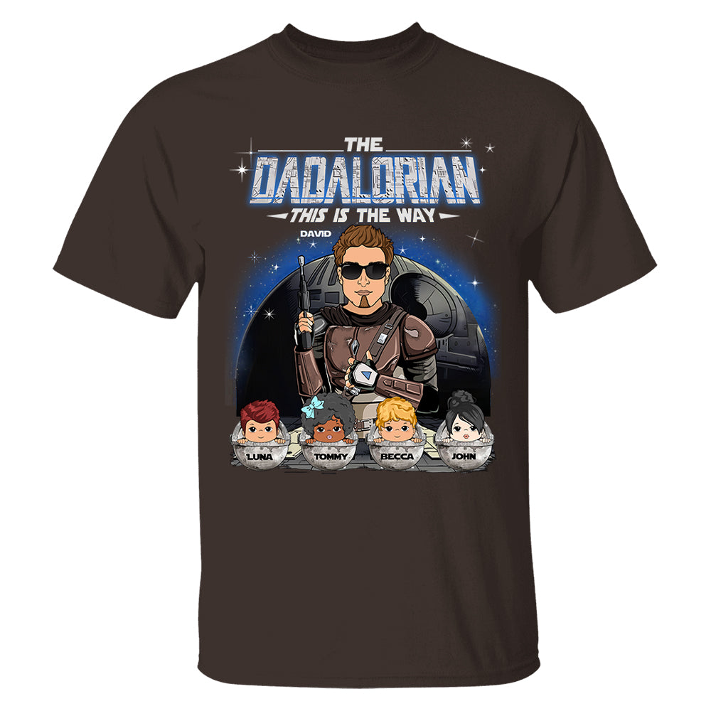 The Dadalorian This Is The Way Custom Shirt For Dad Vr2 - Father's Day Gift