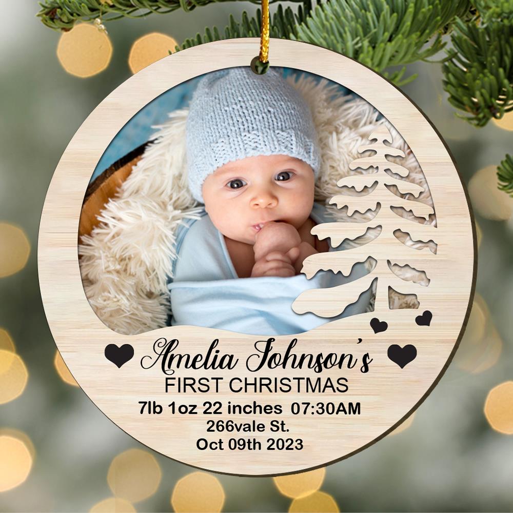 personalized baby ornament