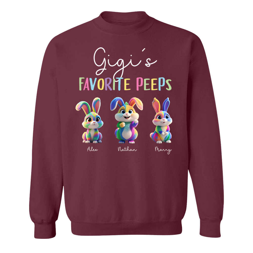 Gigi's Favorite Peeps - Personalized Easter Day Shirt Pa00