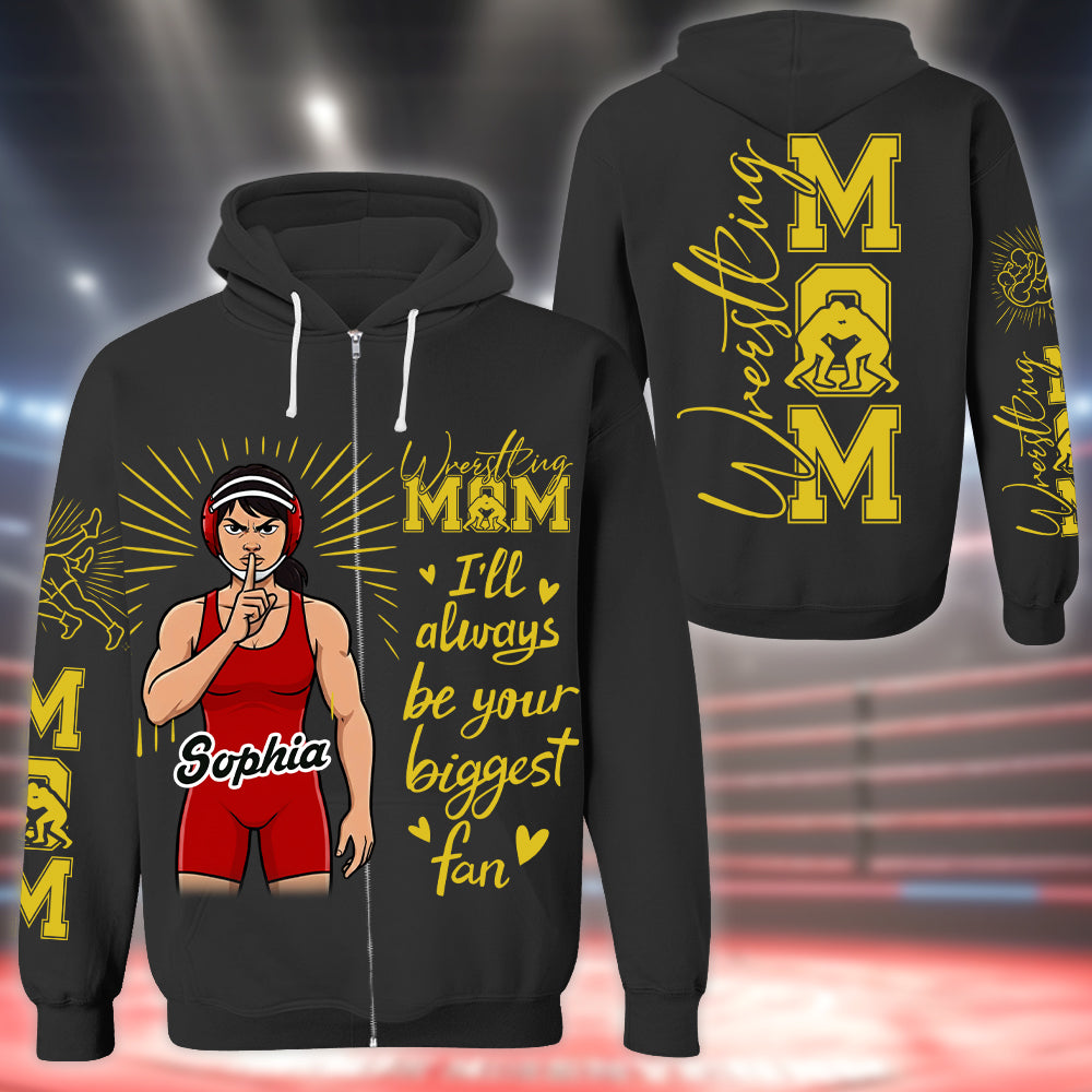Personalized Wrestling Player Shirt For Sport Wrestling Mom Hv01