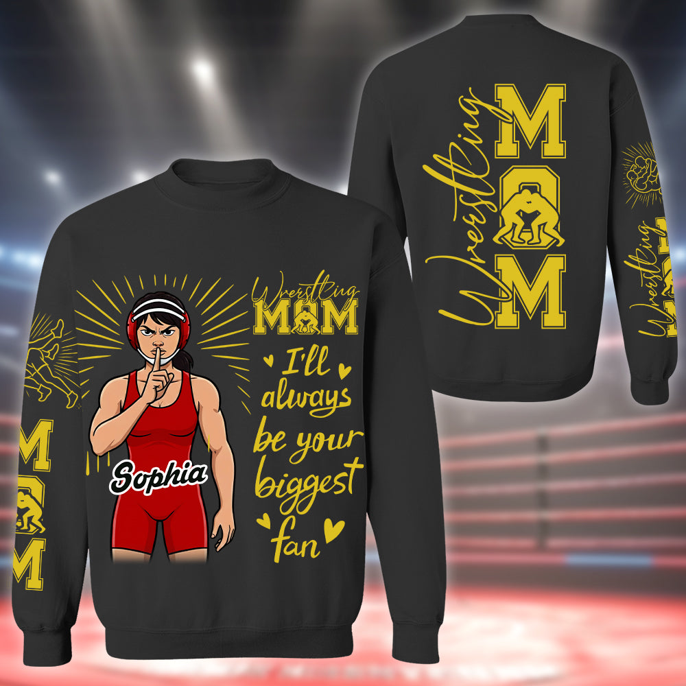 Personalized Wrestling Player Shirt For Sport Wrestling Mom Hv01