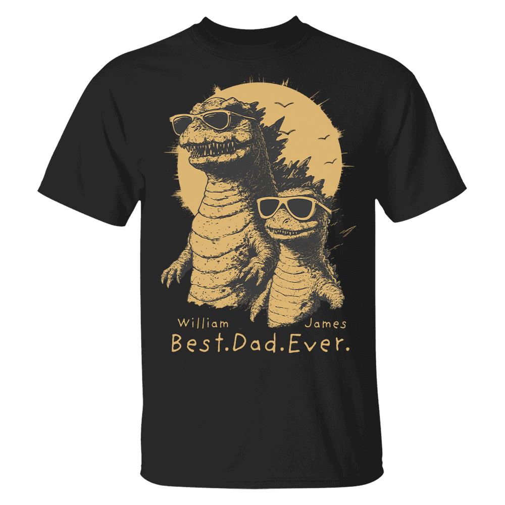 Personalized Best Dad Ever Dadzilla T-Shirt Father Day Gifts for