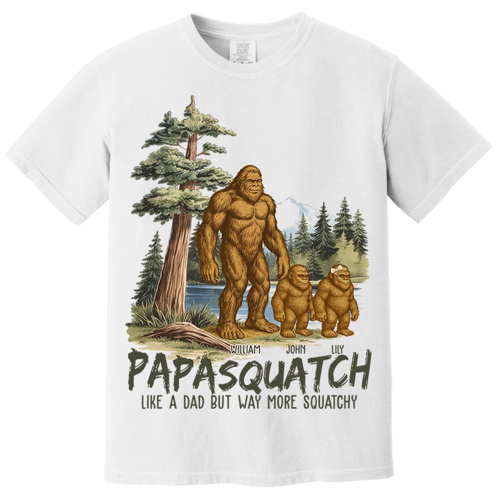 Custom Papasquatch, Like A Grandpa, Just Way More Squatchy Vintage Shirt Nh00
