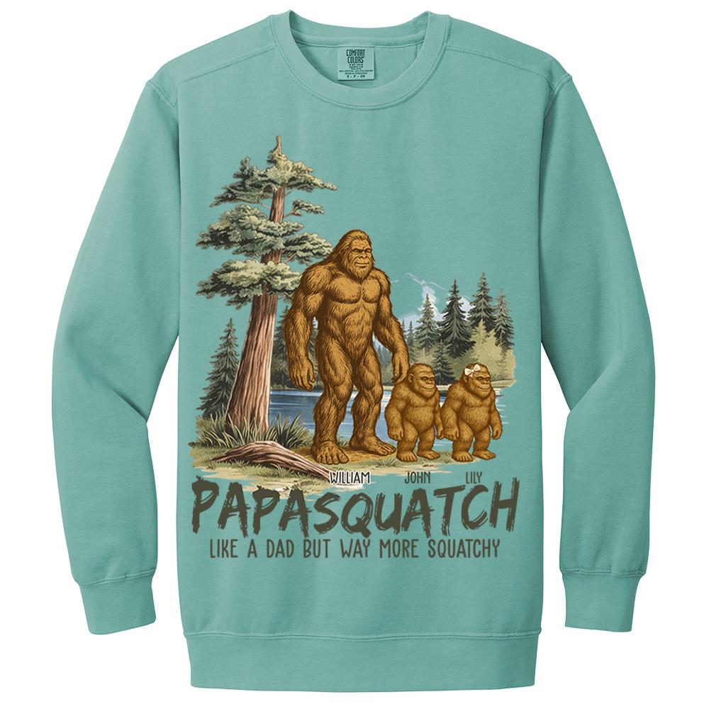 Custom Papasquatch, Like A Grandpa, Just Way More Squatchy Vintage Shirt Nh00