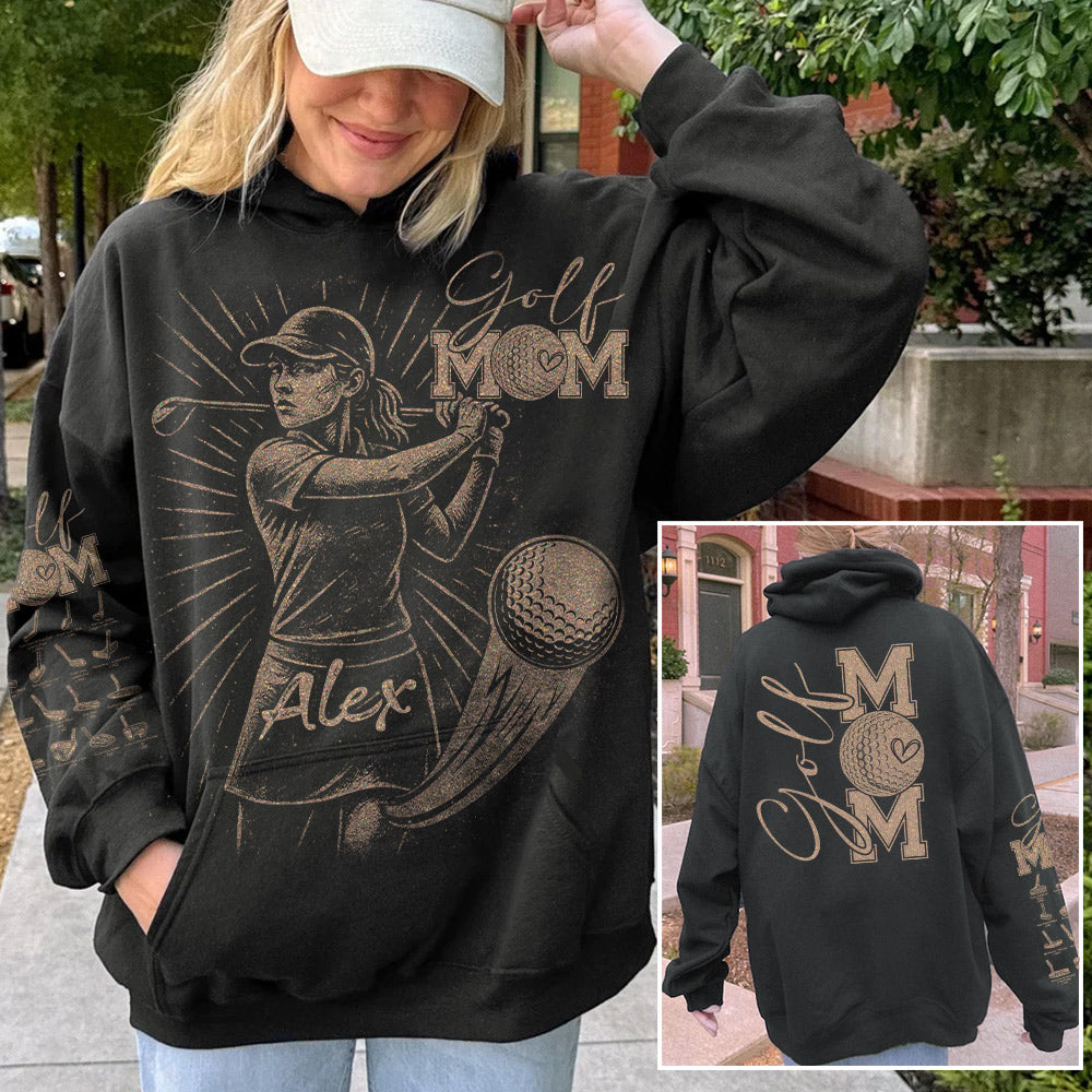 Personalized Bleach Style Golf Player Shirt For Golf Mom Li29