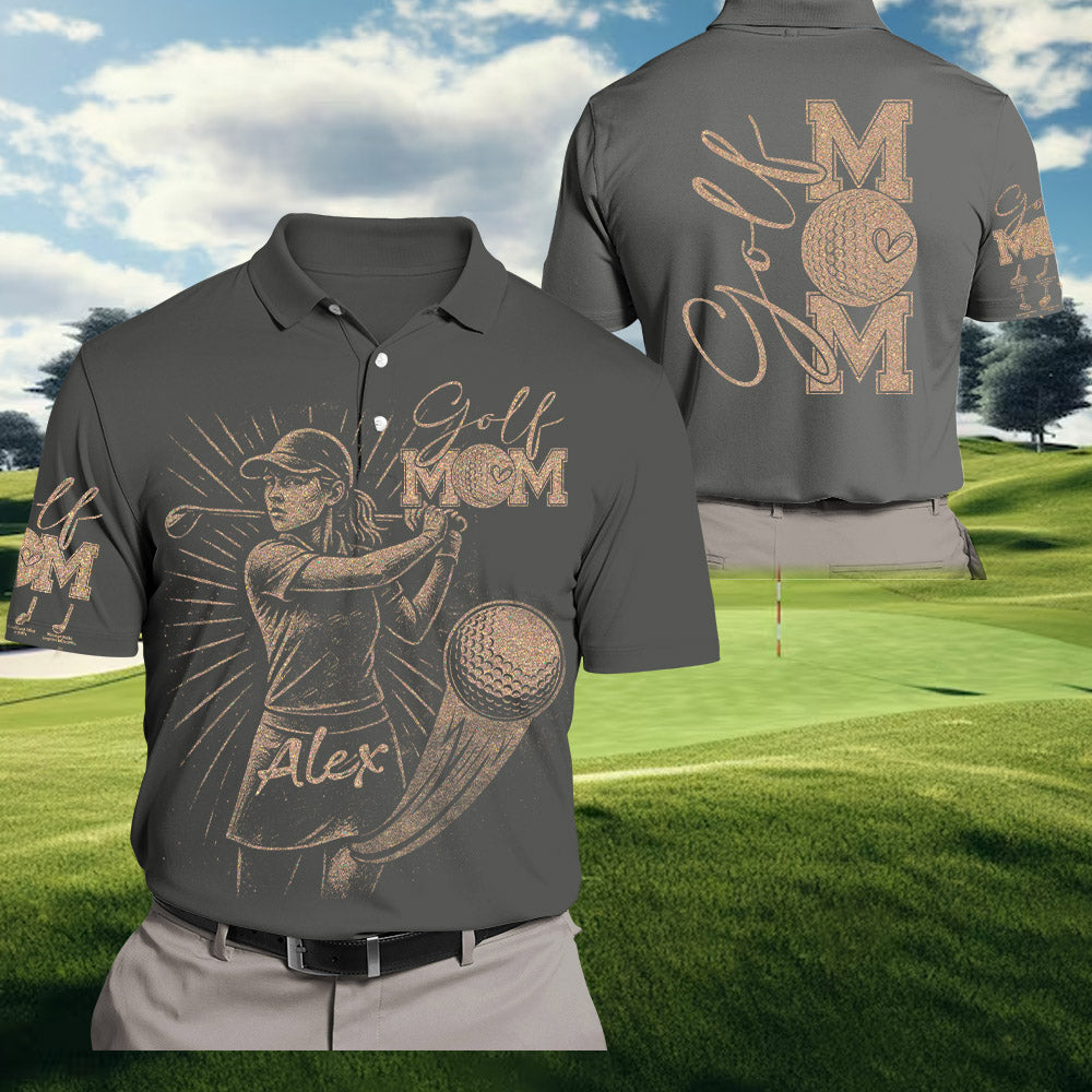 Personalized Bleach Style Golf Player Shirt For Golf Mom Li29