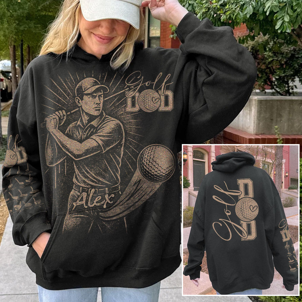 Personalized Bleach Style Golf Player Shirt For Golf Mom Li29