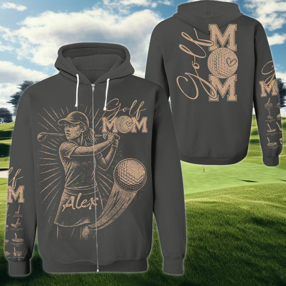 Personalized Bleach Style Golf Player Shirt For Golf Mom Li29