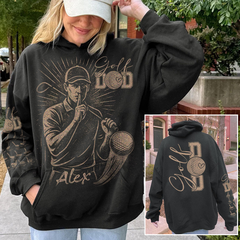 Personalized Bleach Style Golf Player Shirt For Golf Mom Li29