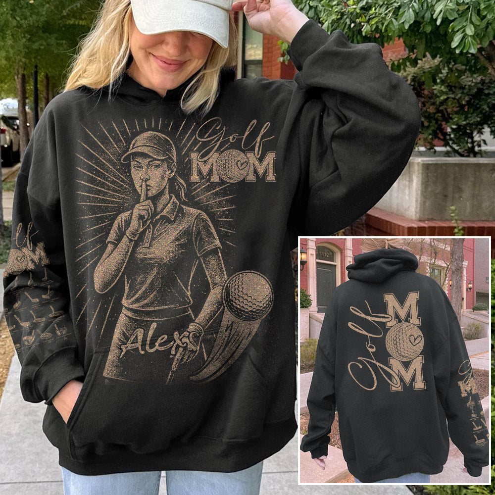 Personalized Bleach Style Golf Player Shirt For Golf Mom Li29