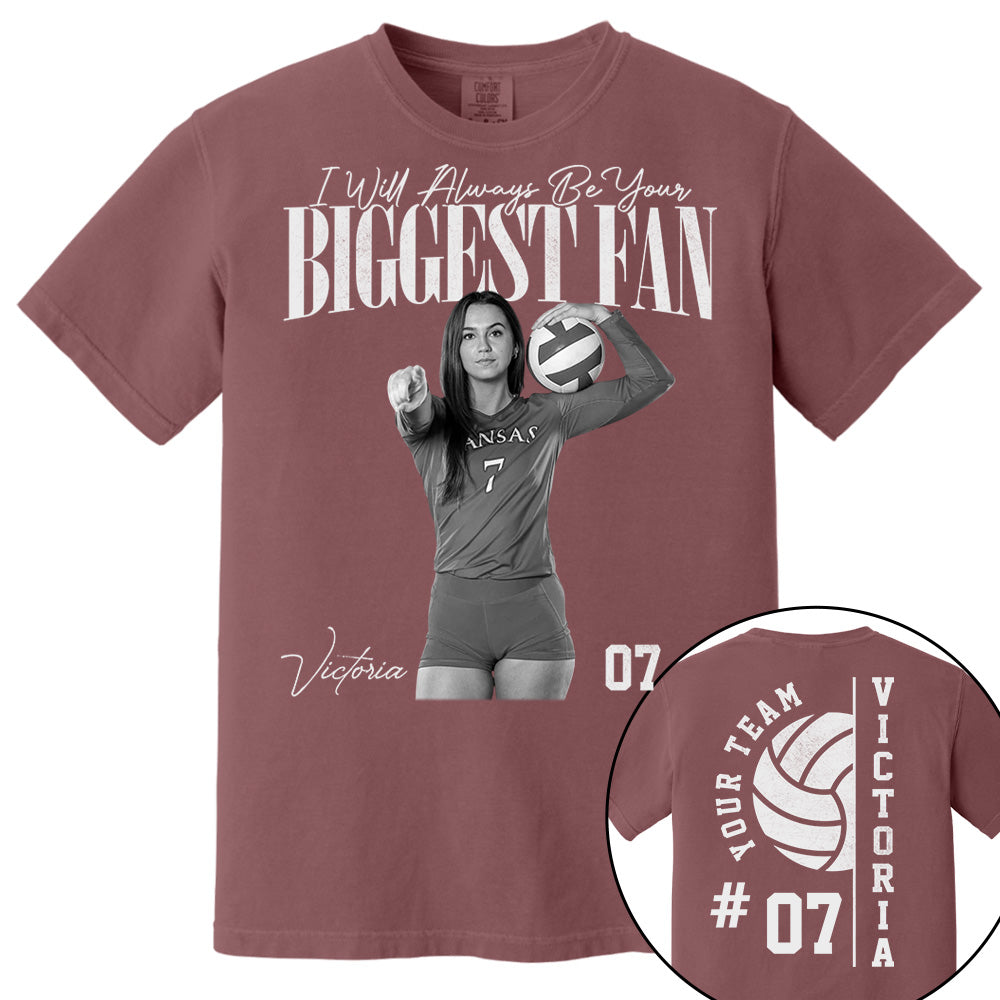 Personalized Volleyball Mom Shirt - Washed Tee Retro Bootleg Shirt For Volleyball Players T1807