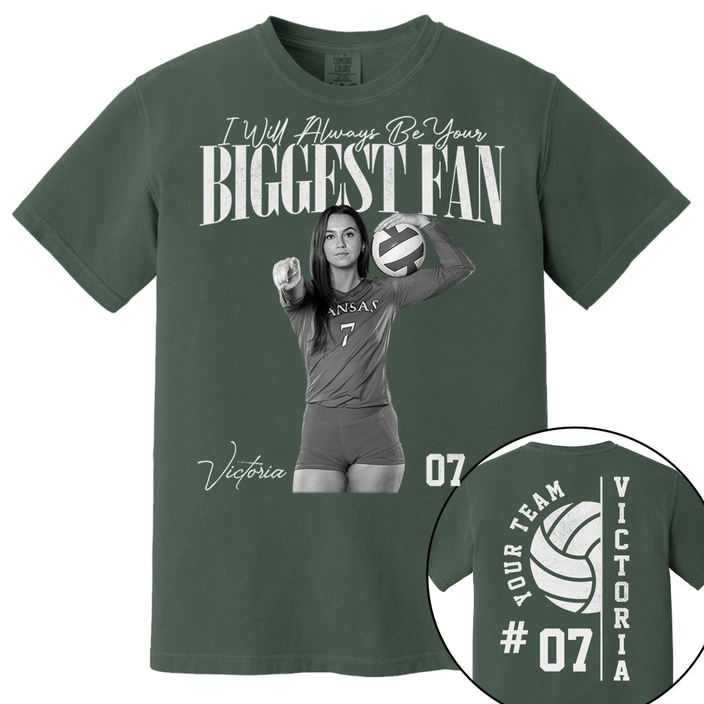 Personalized Volleyball Mom Shirt - Washed Tee Retro Bootleg Shirt For Volleyball Players T1807