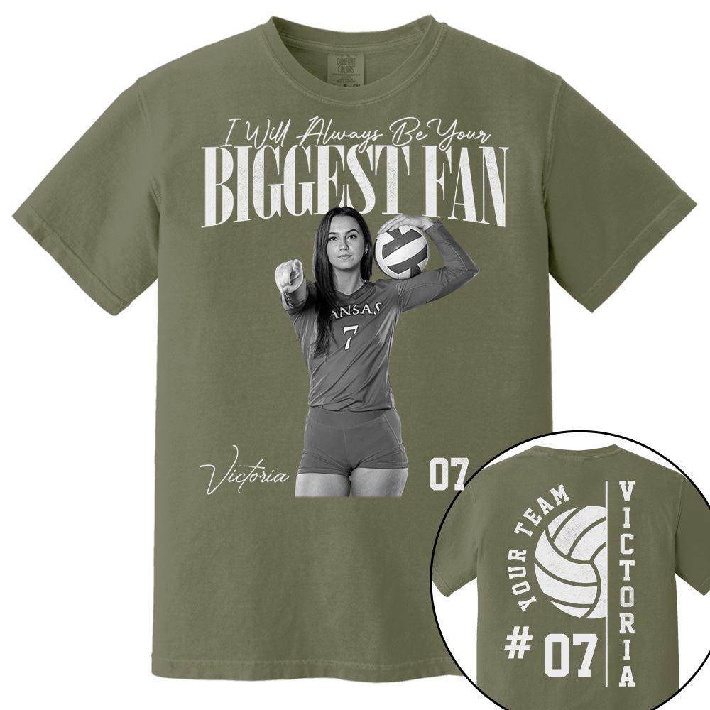 Personalized Volleyball Mom Shirt - Washed Tee Retro Bootleg Shirt For Volleyball Players T1807