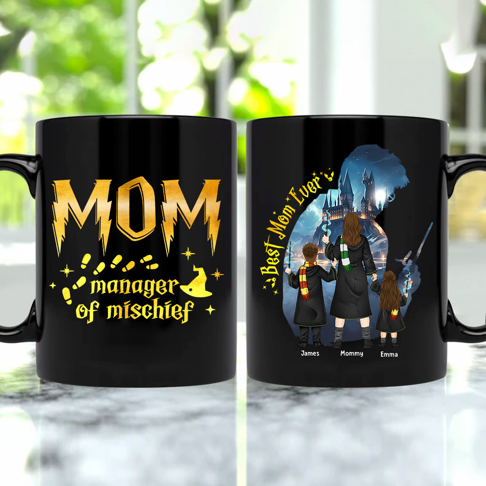 Custom Manager Of Mischief Mom Mug, Best Mom Ever Mug, Magical Mom Mug, Mama Mug, Fantastic Mama Mug, Mother's Day Gift For Mom(NV01)
