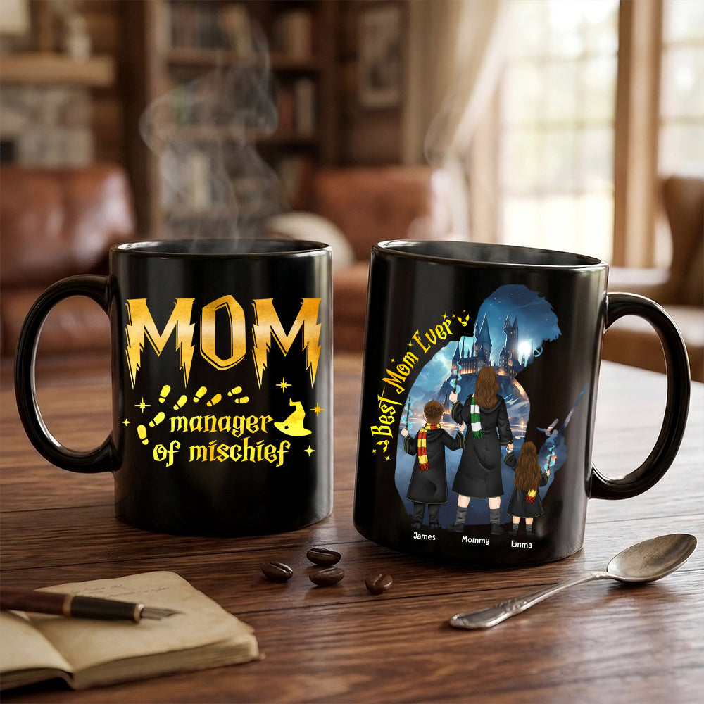 Custom Manager Of Mischief Mom Mug, Best Mom Ever Mug, Magical Mom Mug, Mama Mug, Fantastic Mama Mug, Mother's Day Gift For Mom(NV01)