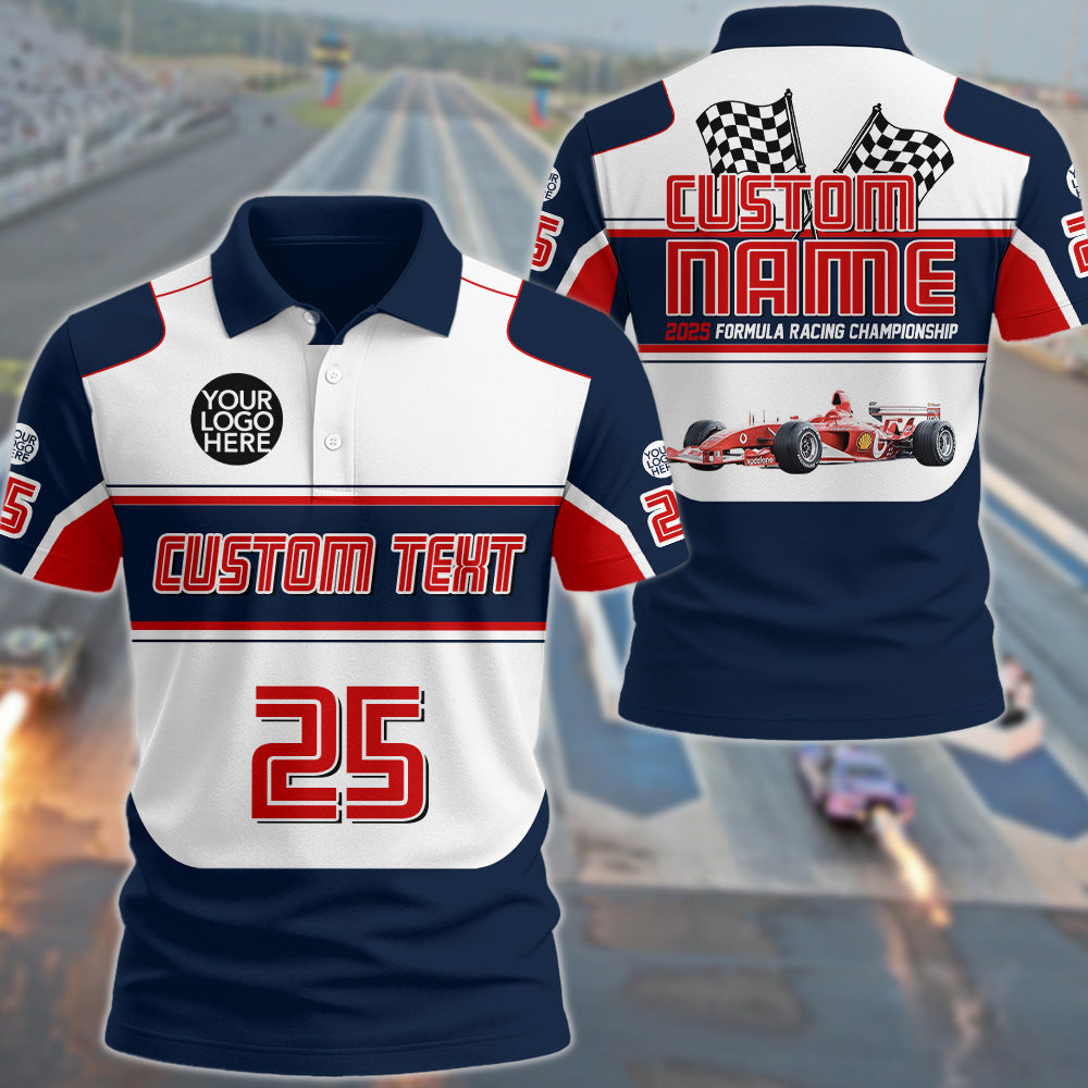 Personalized Racing Shirt - Custom Photo Racing Car Shirt A2110