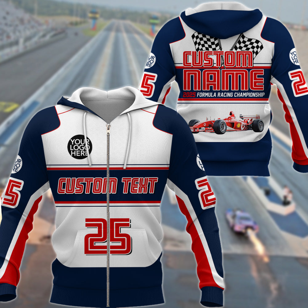 Personalized Racing Shirt - Custom Photo Racing Car Shirt A2110