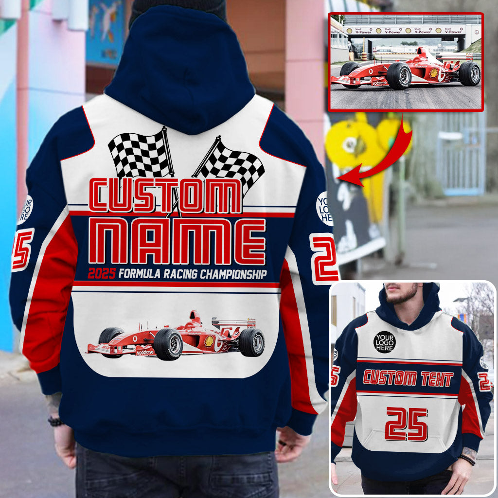 Personalized Racing Shirt - Custom Photo Racing Car Shirt A2110